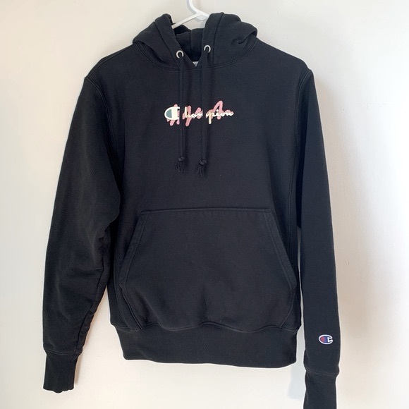 Champion Reverse Weave Logo Hoodie - Picture 2 of 9